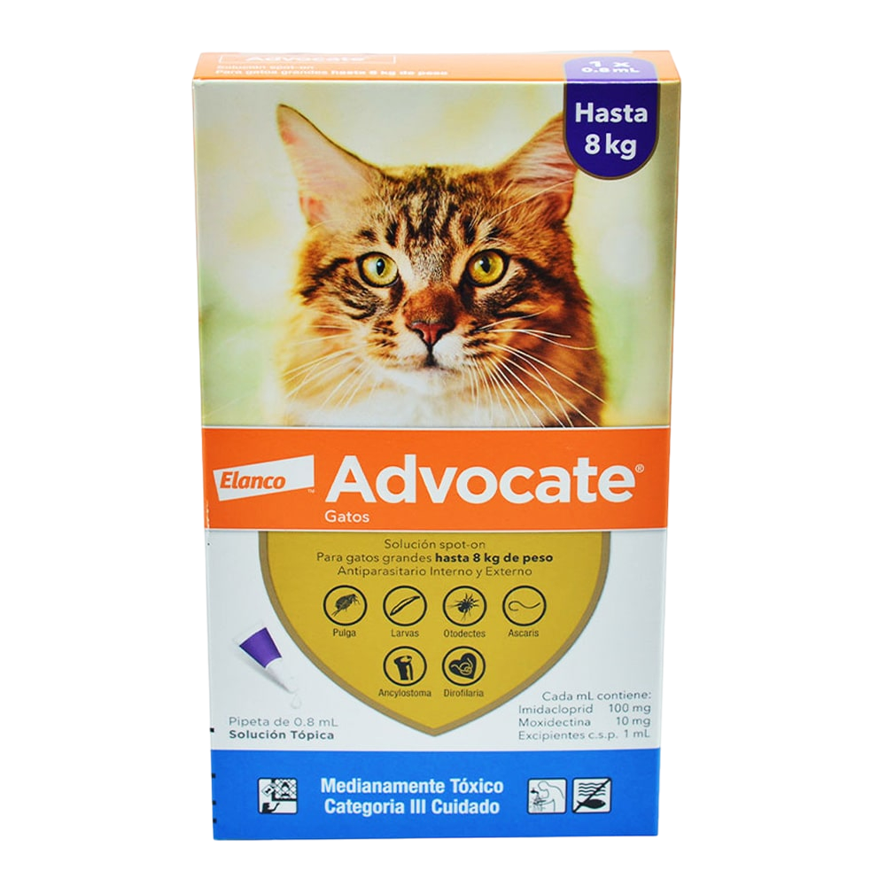 ADVOCATE GATOS HASTA 8KG