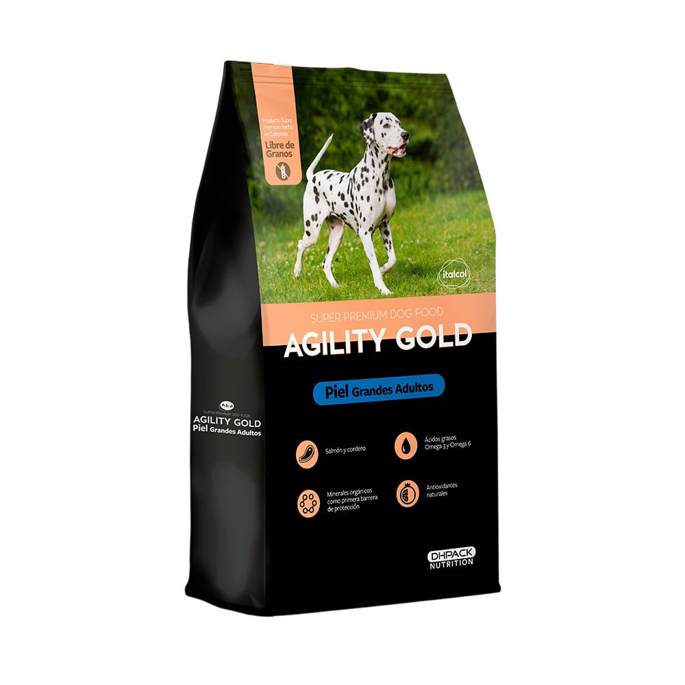 AGILITY GOLD PIEL GRANDES ADULTOS X 3KG