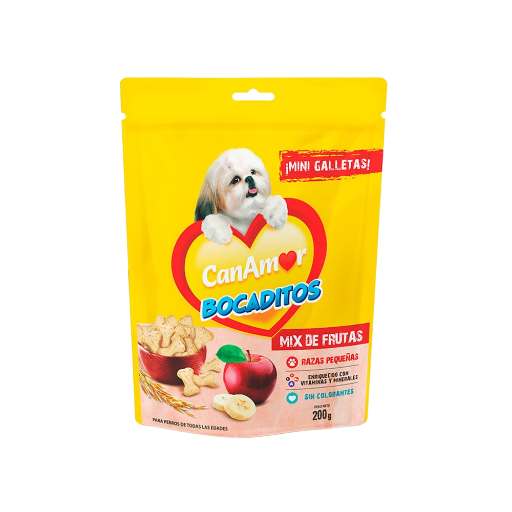 BOCADITOS MIX DE FRUTAS X 200GR CANAMOR