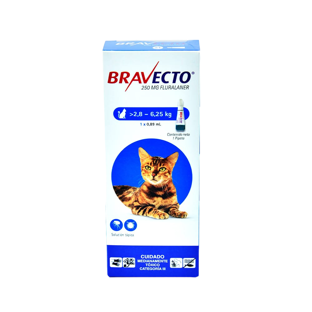 BRAVECTO GATOS 2,8KG A 6,25KG