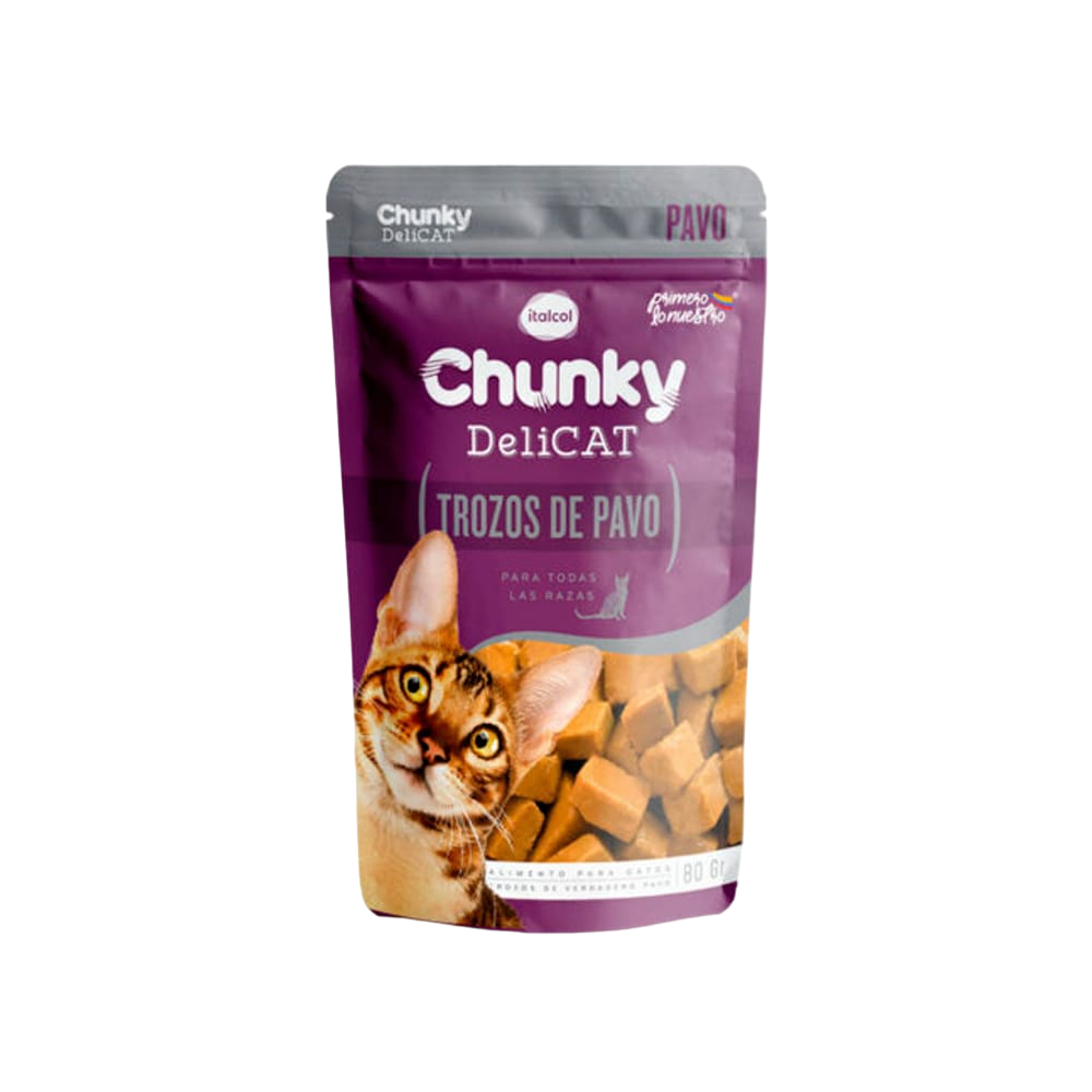 CHUNKY SOBRE GATO TROZOS DE PAVO