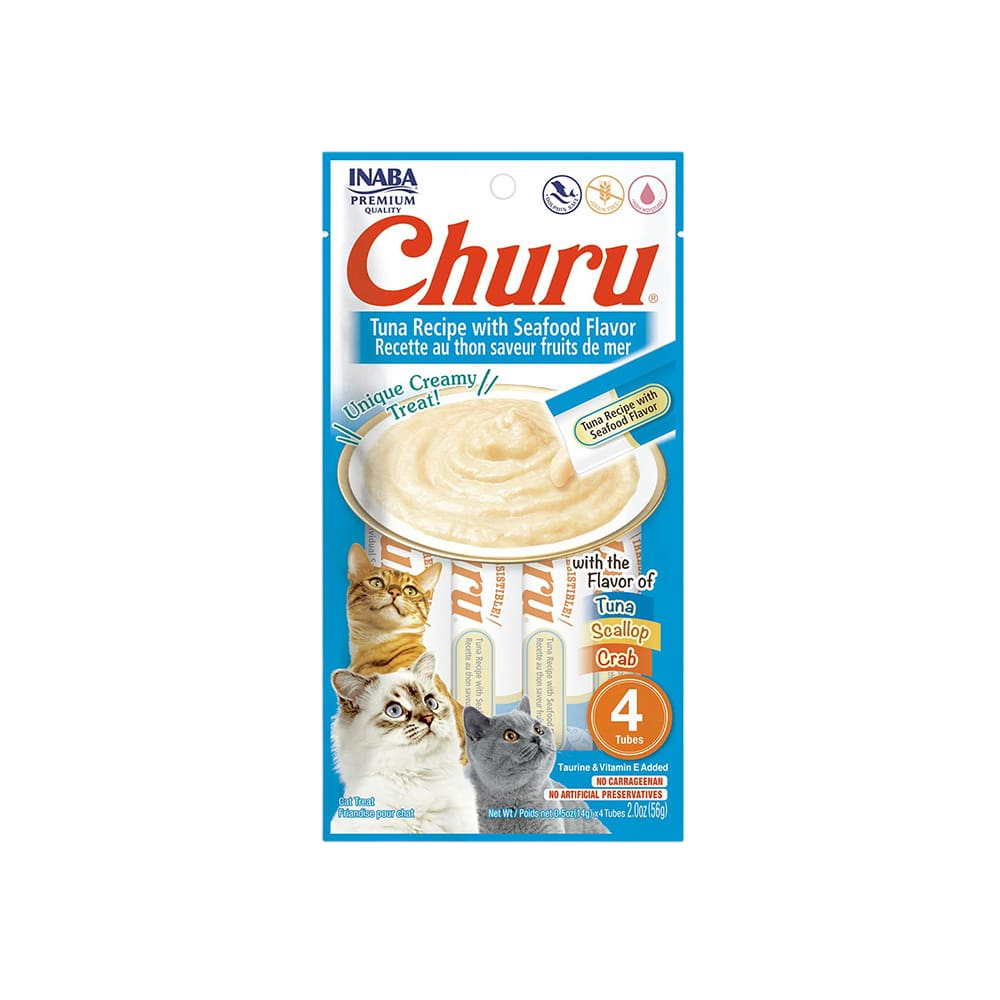 CHURU GATO X 4 UND TUNA RECIPE WITH SEAFOOD FLAVOR (AGUA MARINA)