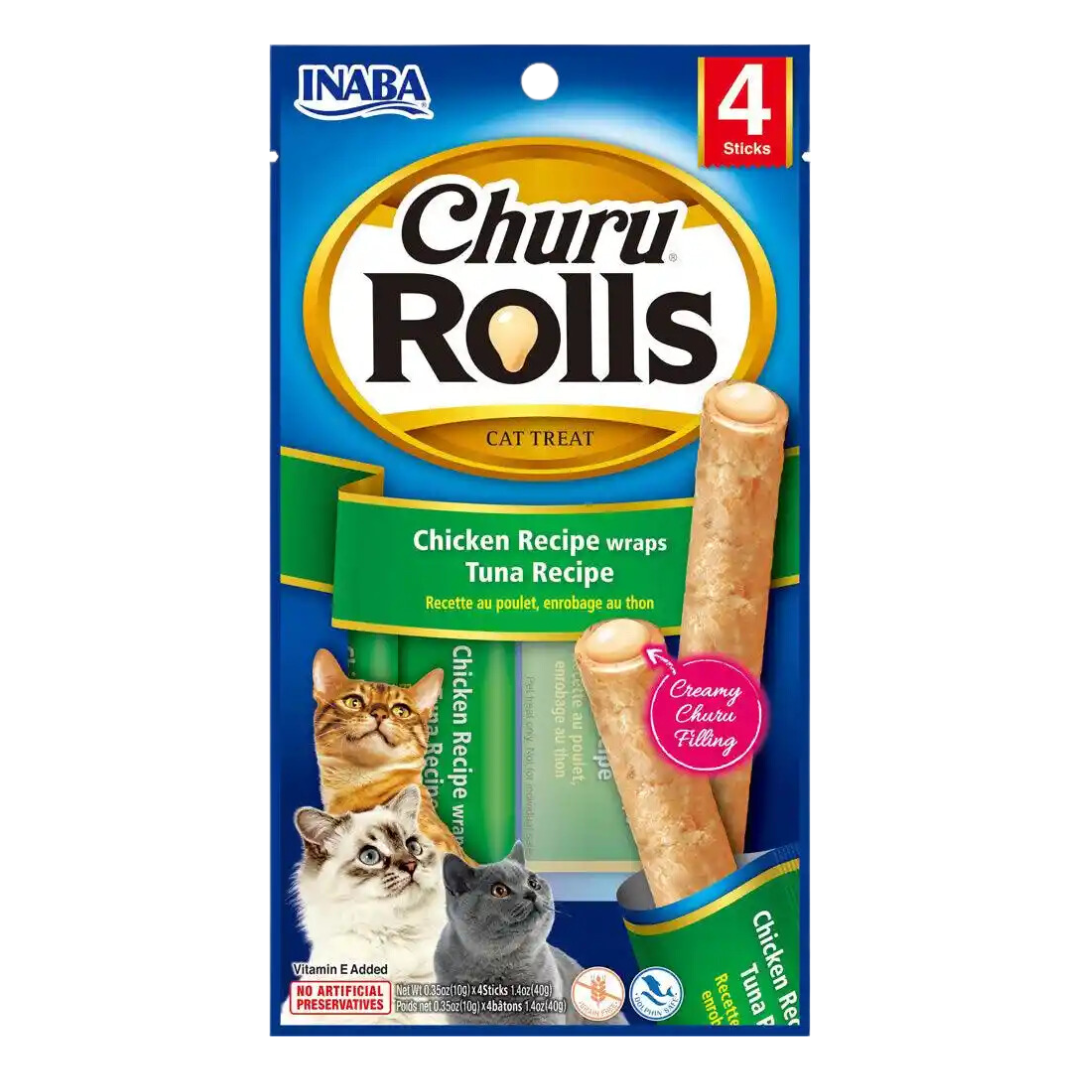 CHURU ROLLS CHICKEN RECIPE Y TUNA RECIPE X 4 UND