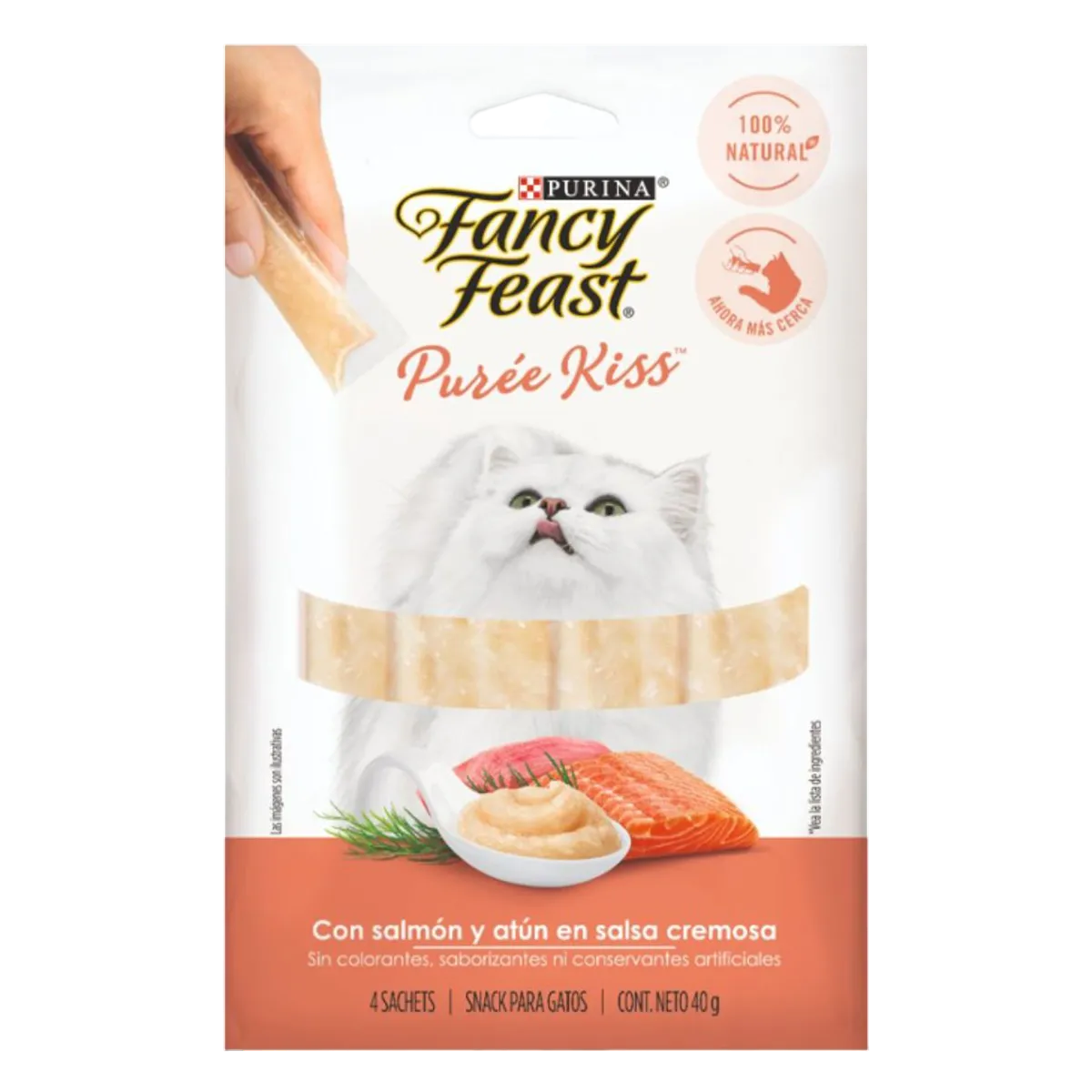 FANCY FEAST PURE KISS SALMON Y ATUN X 40 GR