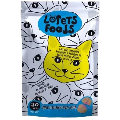 GALLETA RELLENA GATOS LOPETS X 70 GR