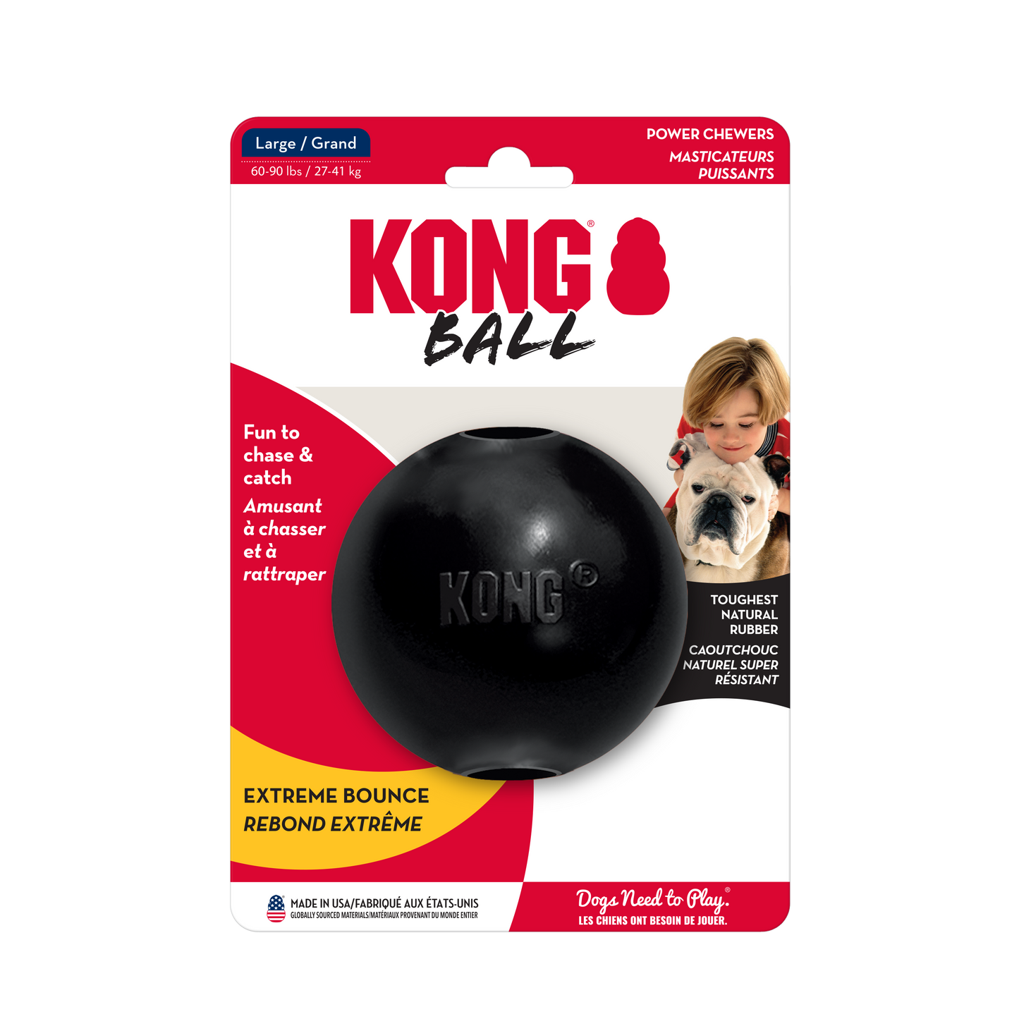 JUGUETE KONG PELOTA DUREZA EXTREMA