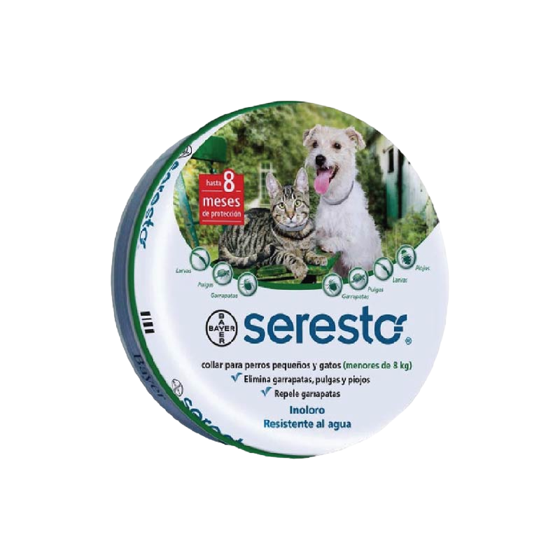 SERESTO COLLAR PERROS Y GATOS HASTA 8KG