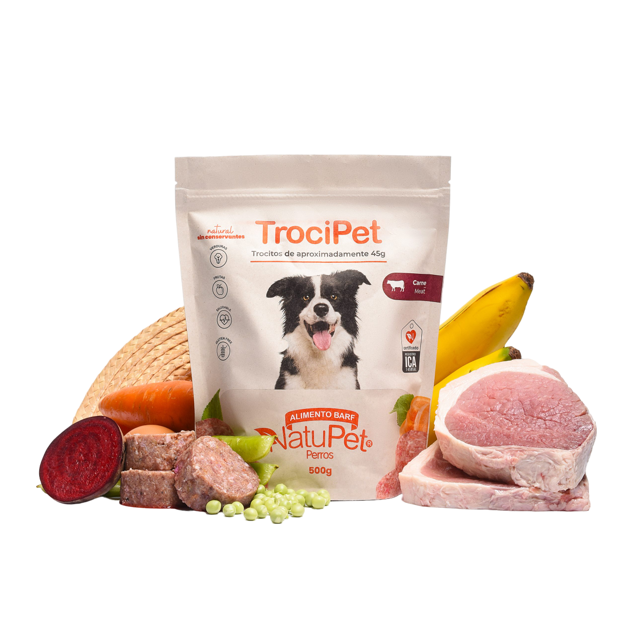 TROCIPET CARNE X 500GR NATUPET