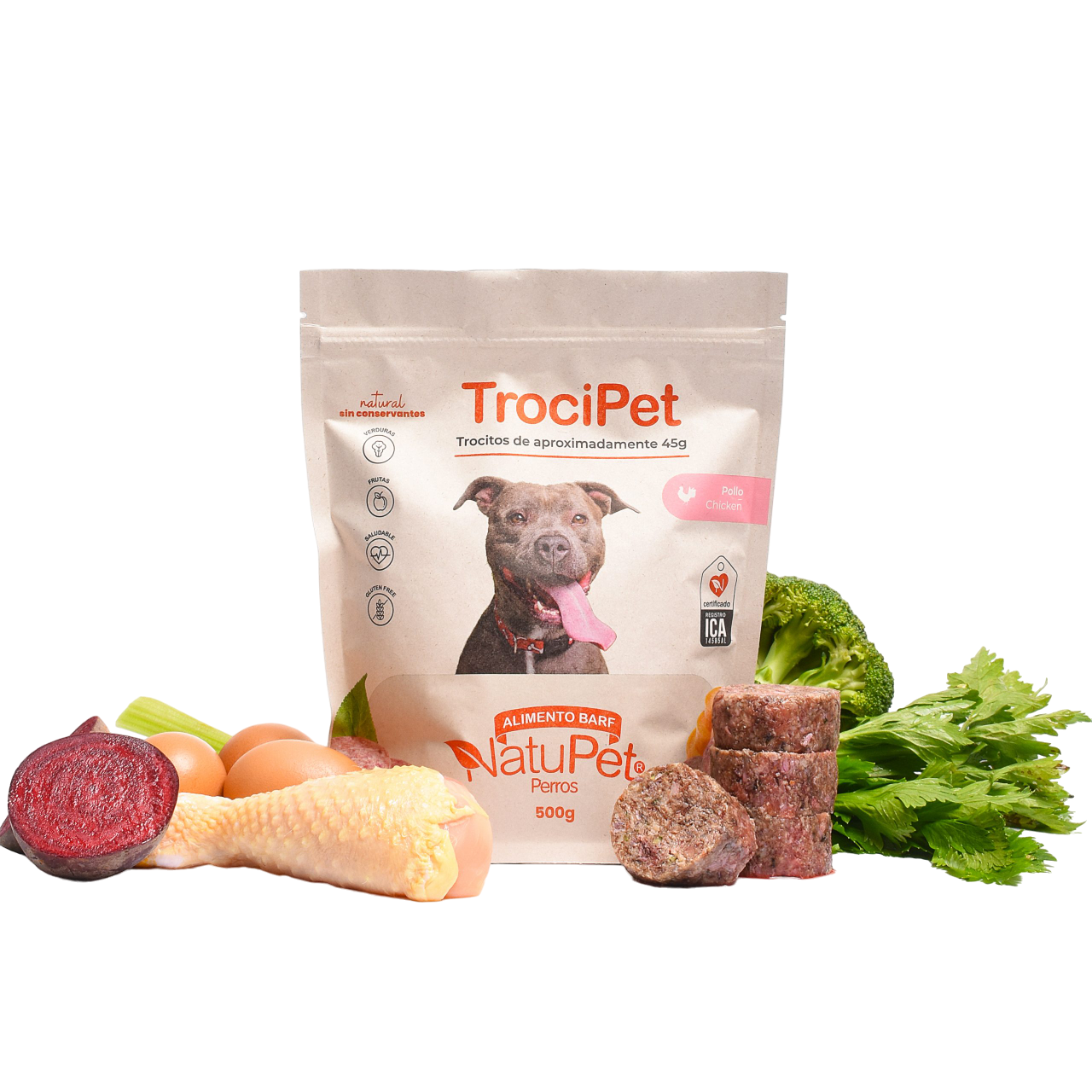 TROCIPET POLLO X 500GR NATUPET