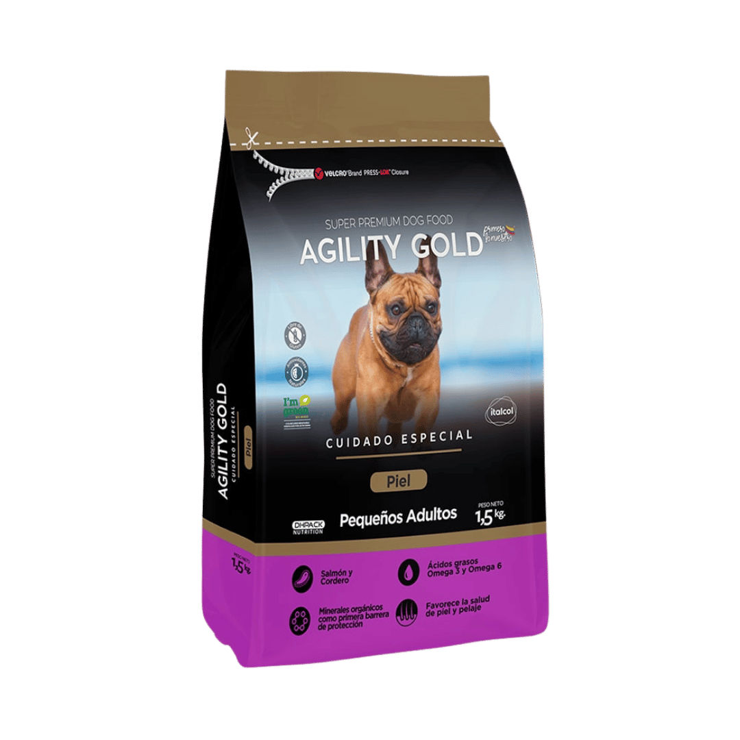 AGILITY GOLD PEQUEÑOS ADULTOS PIEL
