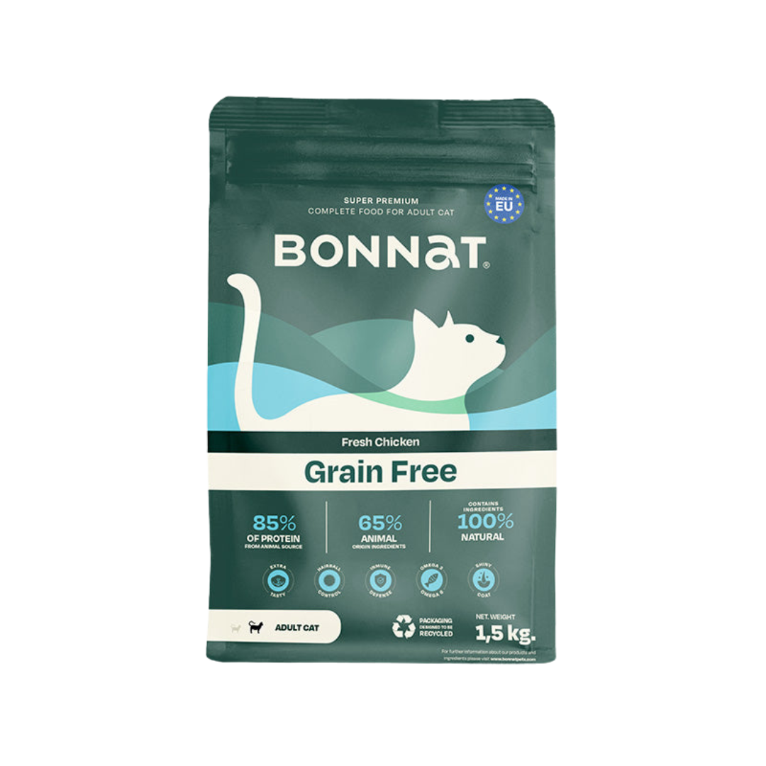 BONNAT GRAIN FREE GATO ADULTO ESTERILIZADO X 1.5KG