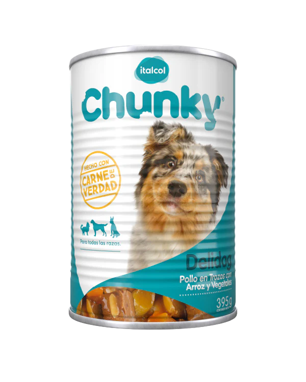 CHUNKY DELIDOG TROZOS LATA PERRO