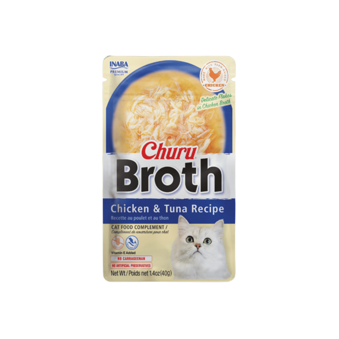 CHURU BROTH POUCH CHICKEN Y TUNA RECIPE X 40G