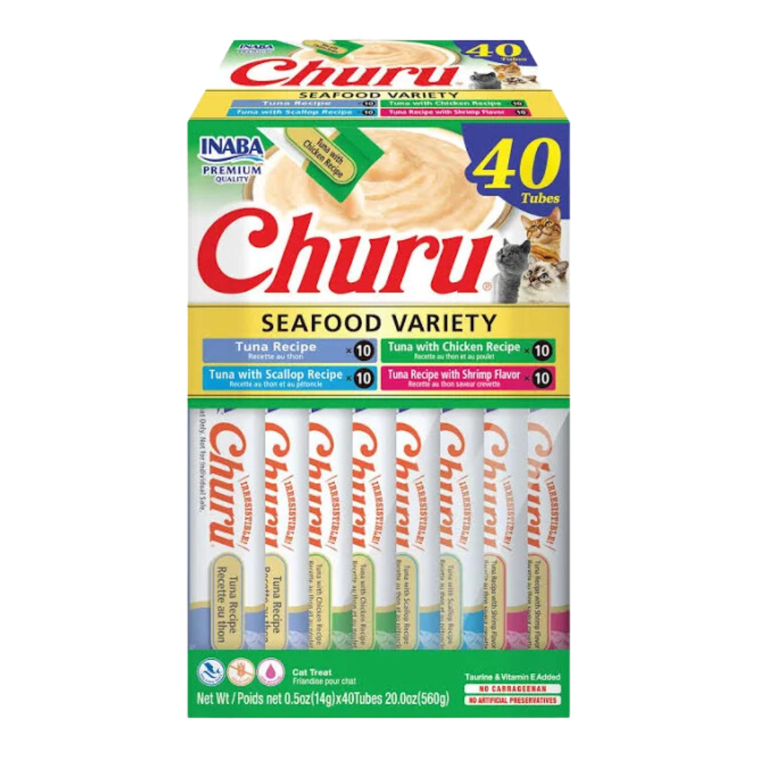 CHURU GATO BOX SEAFOOD VARIETY X 40 UND
