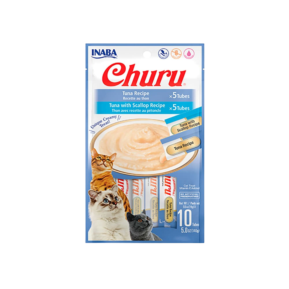 CHURU GATO X 10 UND (5 TUNA SCALLOP Y 5 TUNA RECIPE)