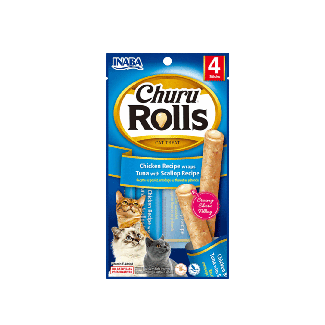 CHURU ROLLS CHICKEN RECIPE TUNA WITH SCALLOP RECIPE X 4 UND