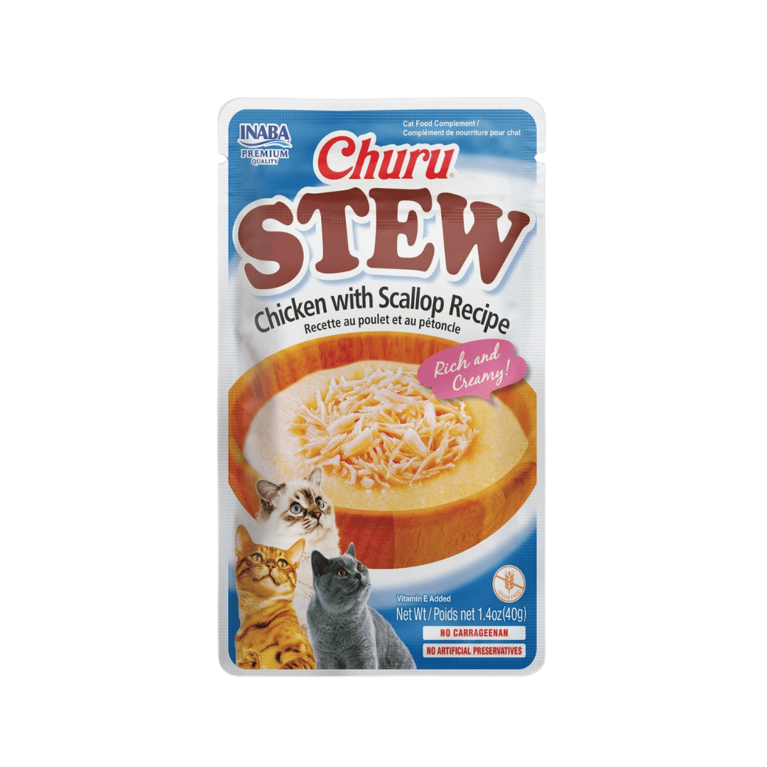 CHURU STEW POUCH CHICKEN WITH SCALLOP RECIPE X 40G