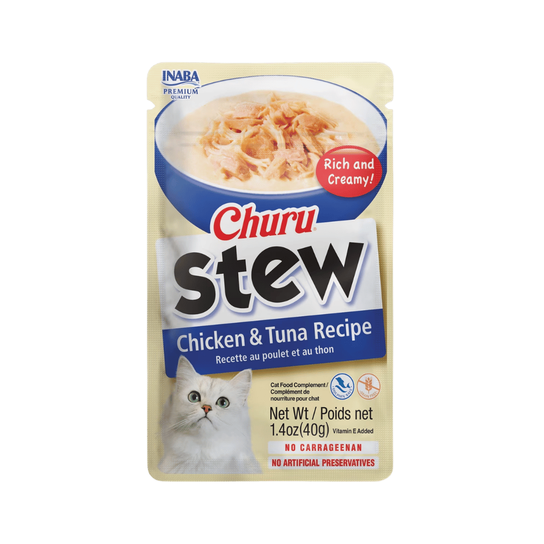 CHURU STEW POUCH CHICKEN WITH TUNA RECIPE X 40G