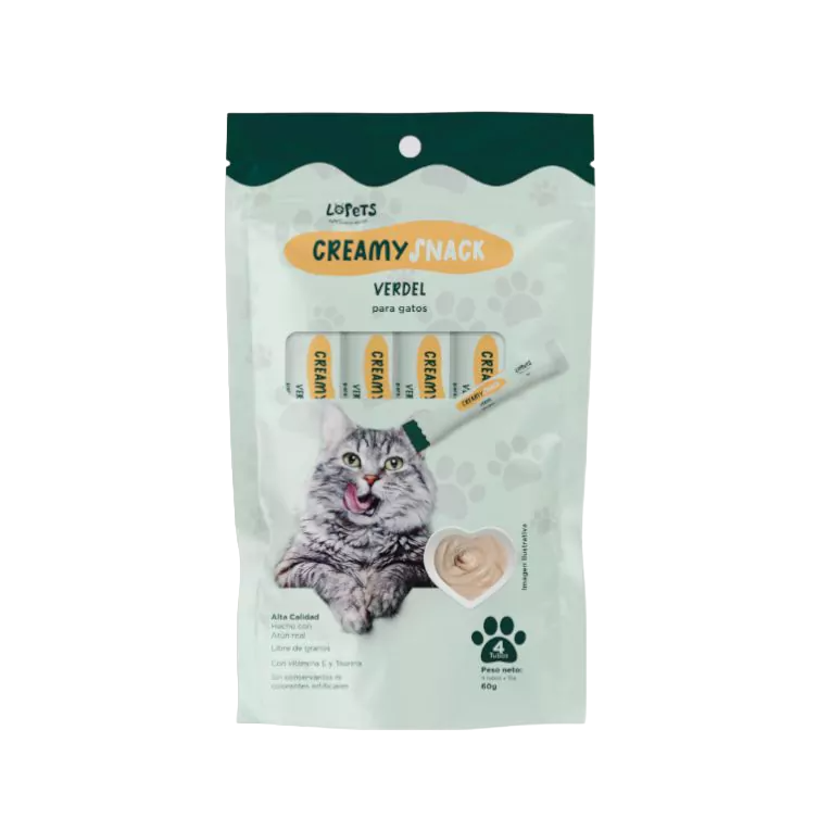 CREAMY SNACK VERDEL X 60 GR LOPETS