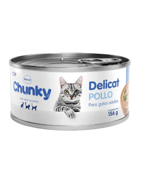 CHUNKY LATA GATO POLLO X 156 GR