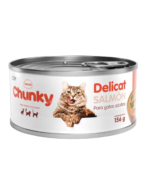 CHUNKY LATA GATO SALMON X 156 GR