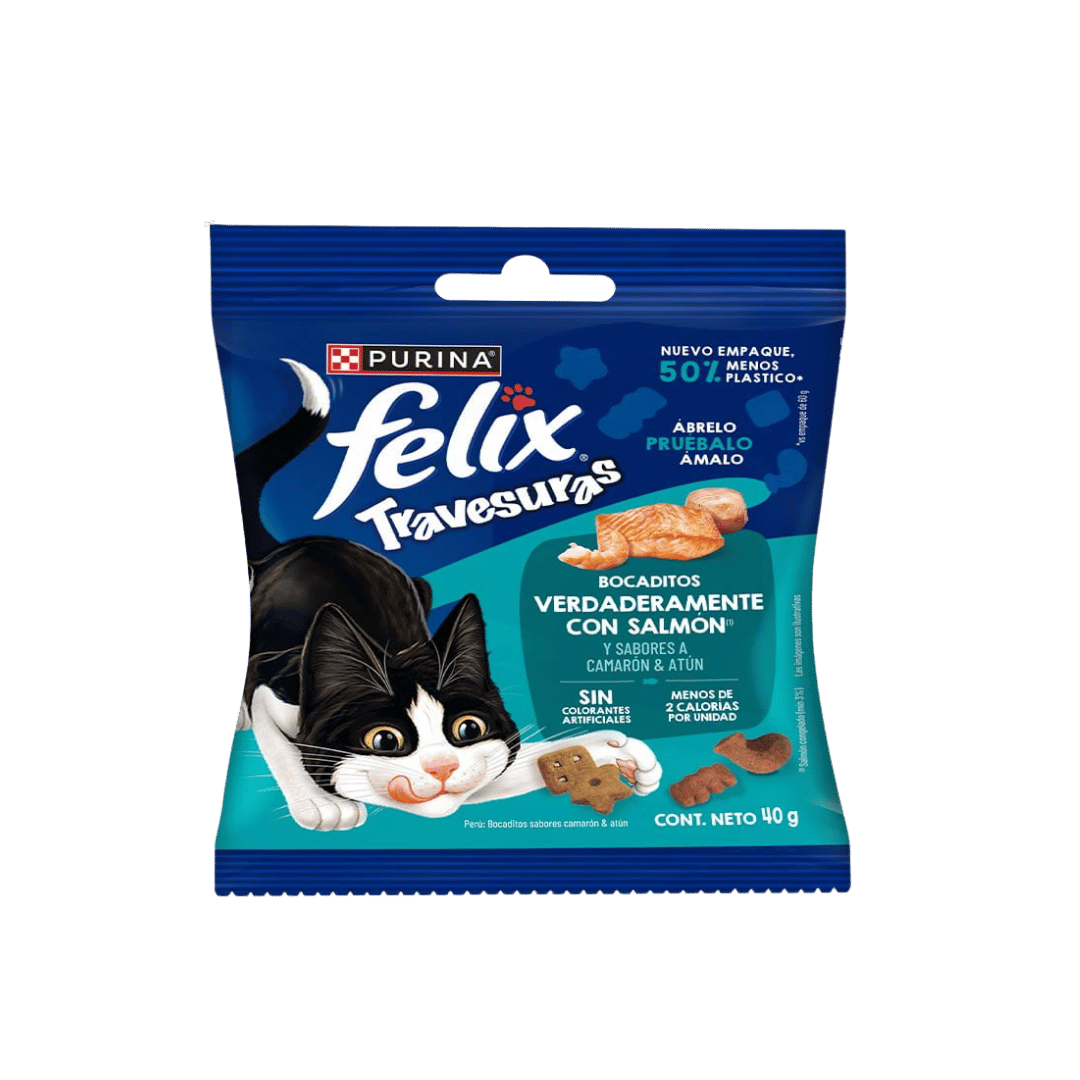 FELIX TRAVESURAS BOCADITOS SALMON X 40GR