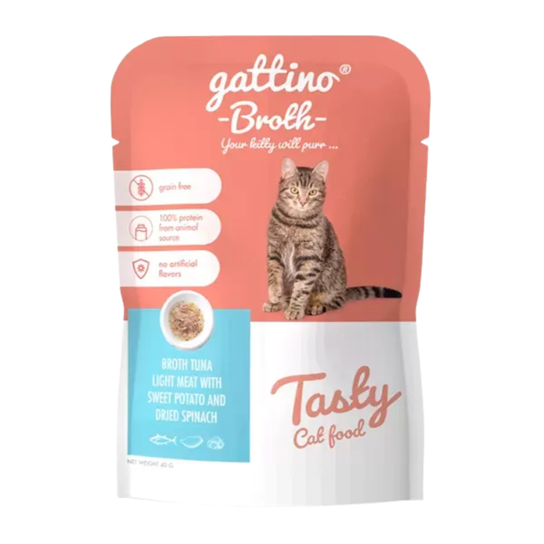 GATTINO BROTH TUNA LIGHT MEAT X 40GR