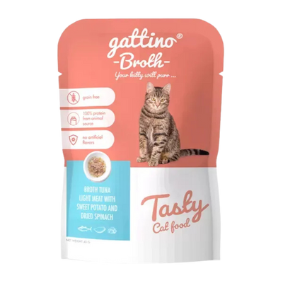 GATTINO BROTH TUNA LIGHT MEAT X 40GR