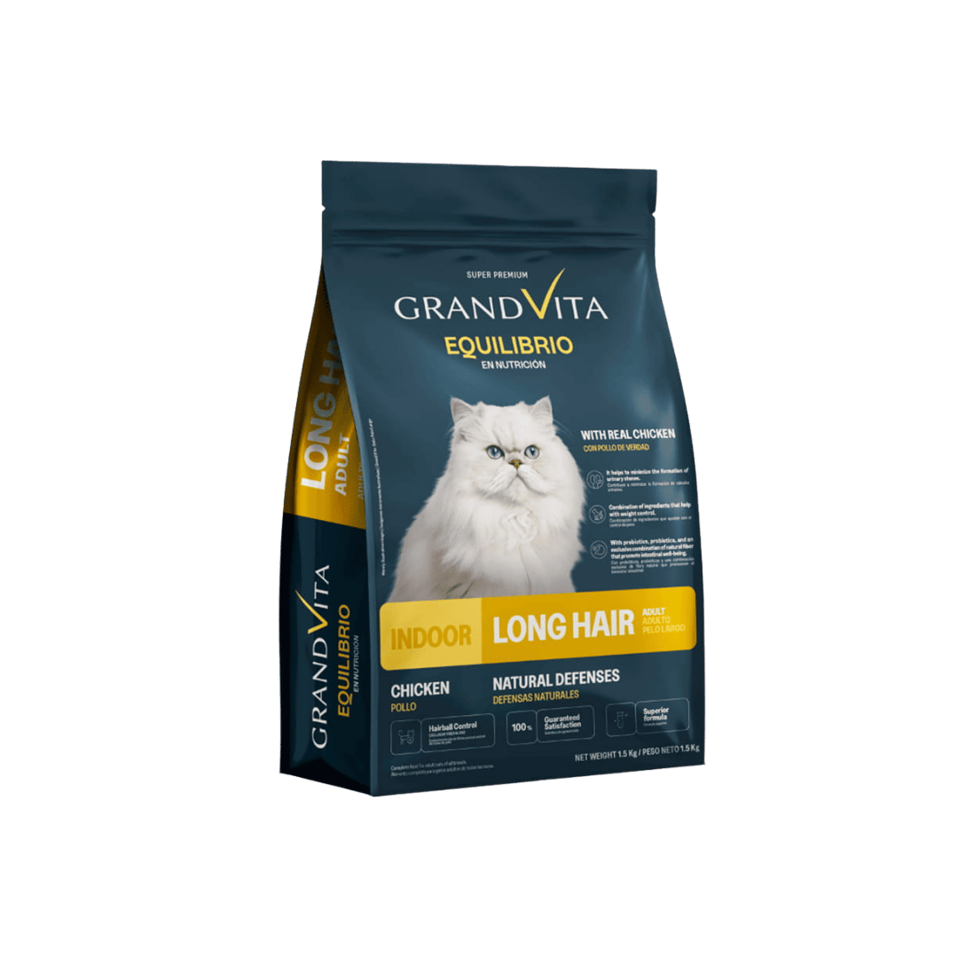 GRAND VITA EQUILIBRIO GATO PELOS LARGOS X 1.5KG