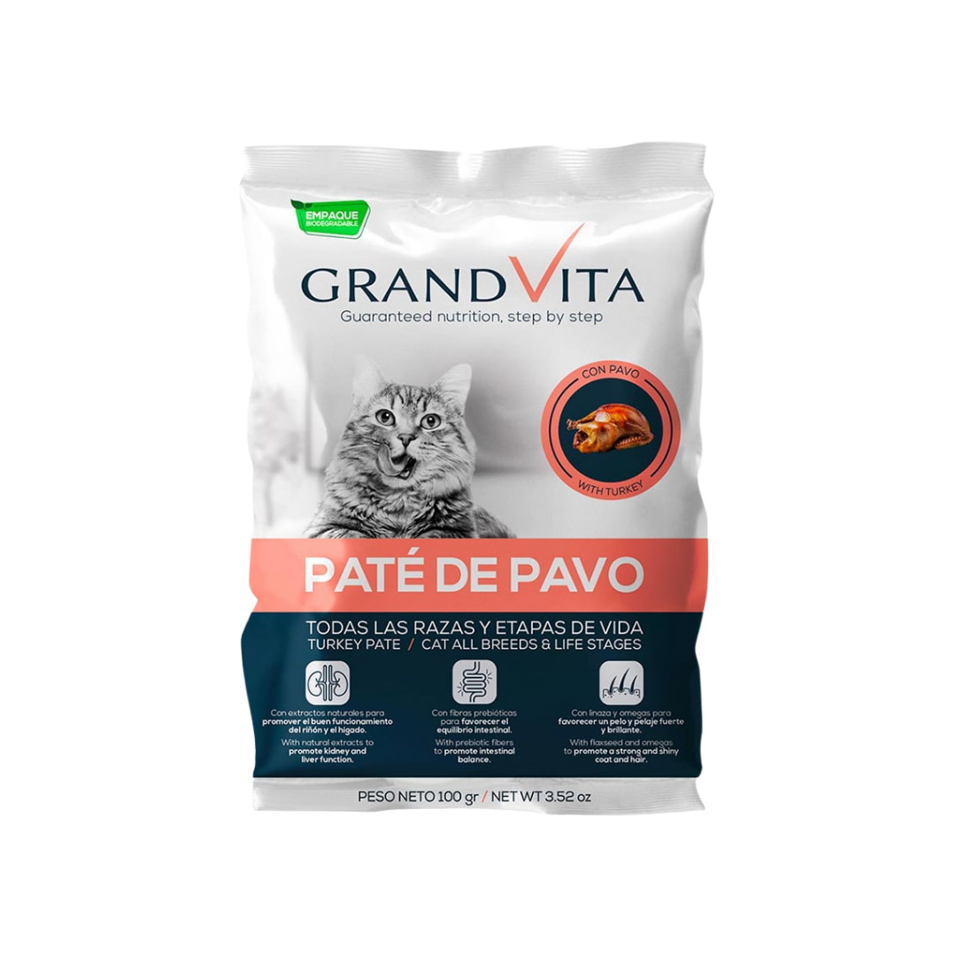 GRAND VITA GATO PATE PAVO X 100GR