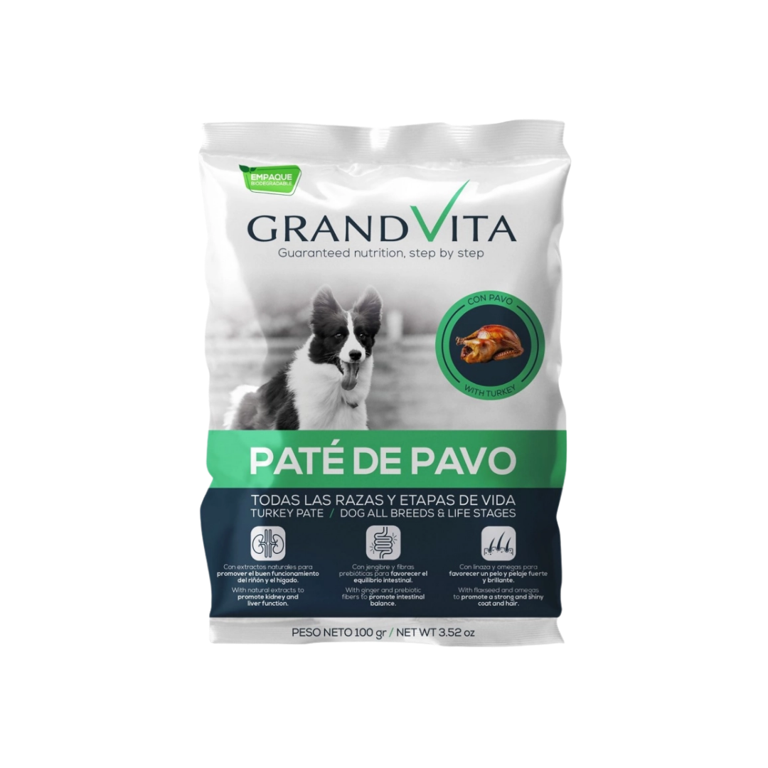 GRAND VITA PATE PAVO PERRO 100GR