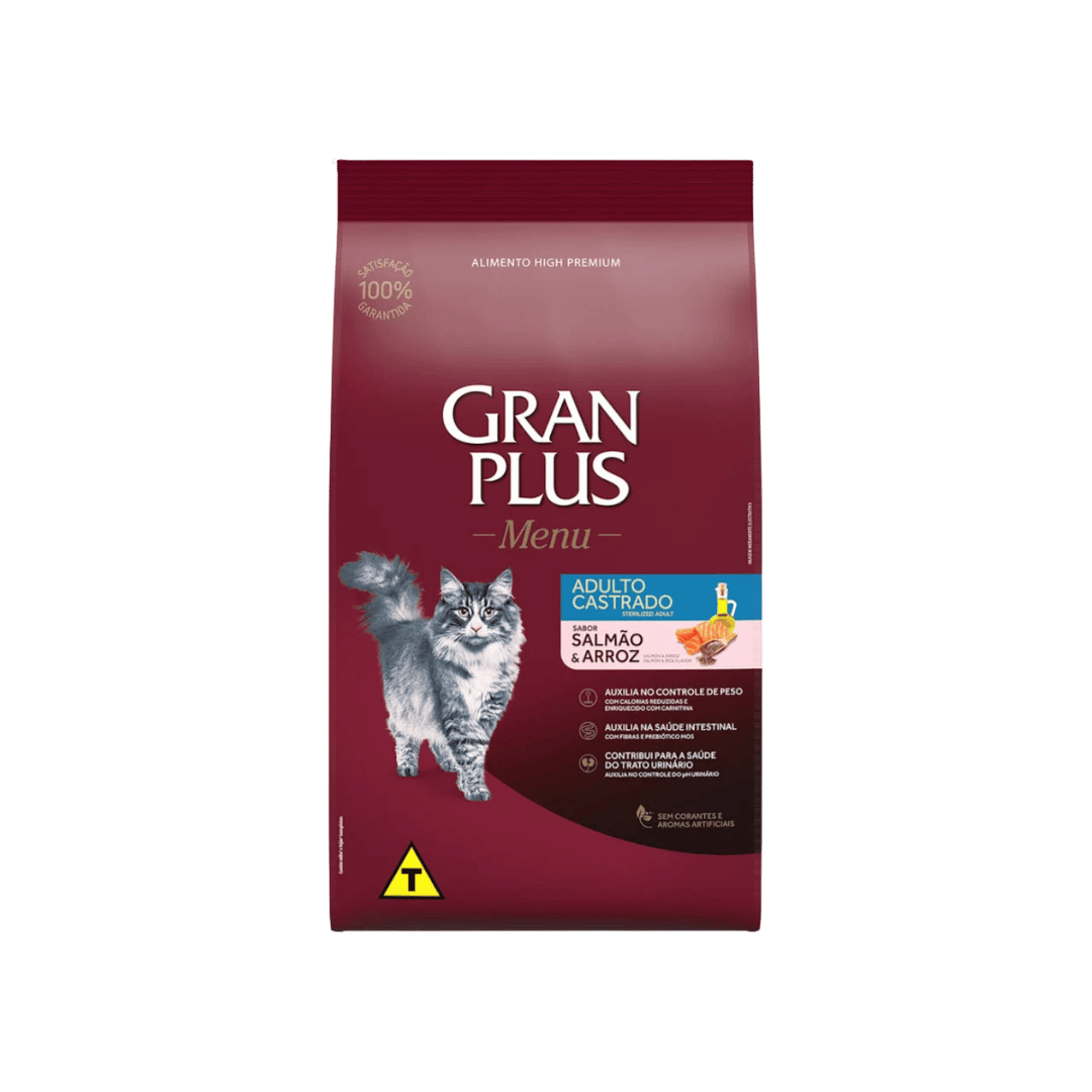 GRAN PLUS GATO CASTRADO SALMON X 3KG