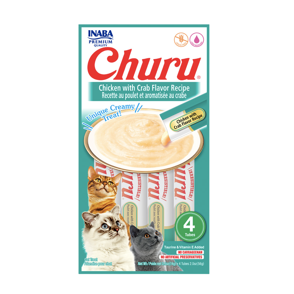 CHURU CHICKEN Y CRAB FLAVOR  GATO (VERDE AGUA MARINA)
