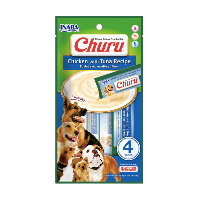 CHURU POLLO Y TUNA PERRO (VERDE CON AZUL)