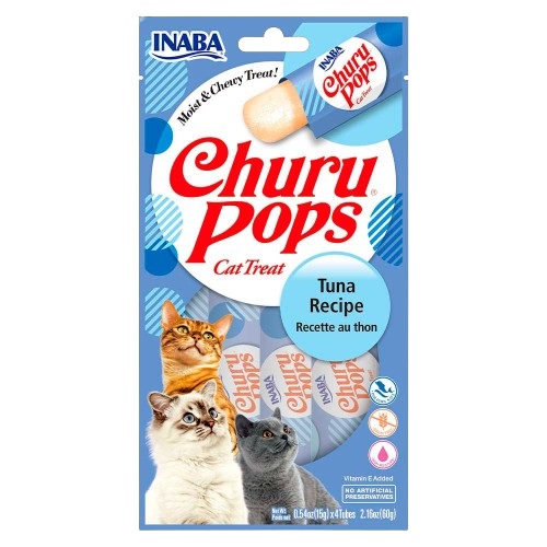 CHURU TUNA POPS GATO (AZUL MORADO) X 56GR