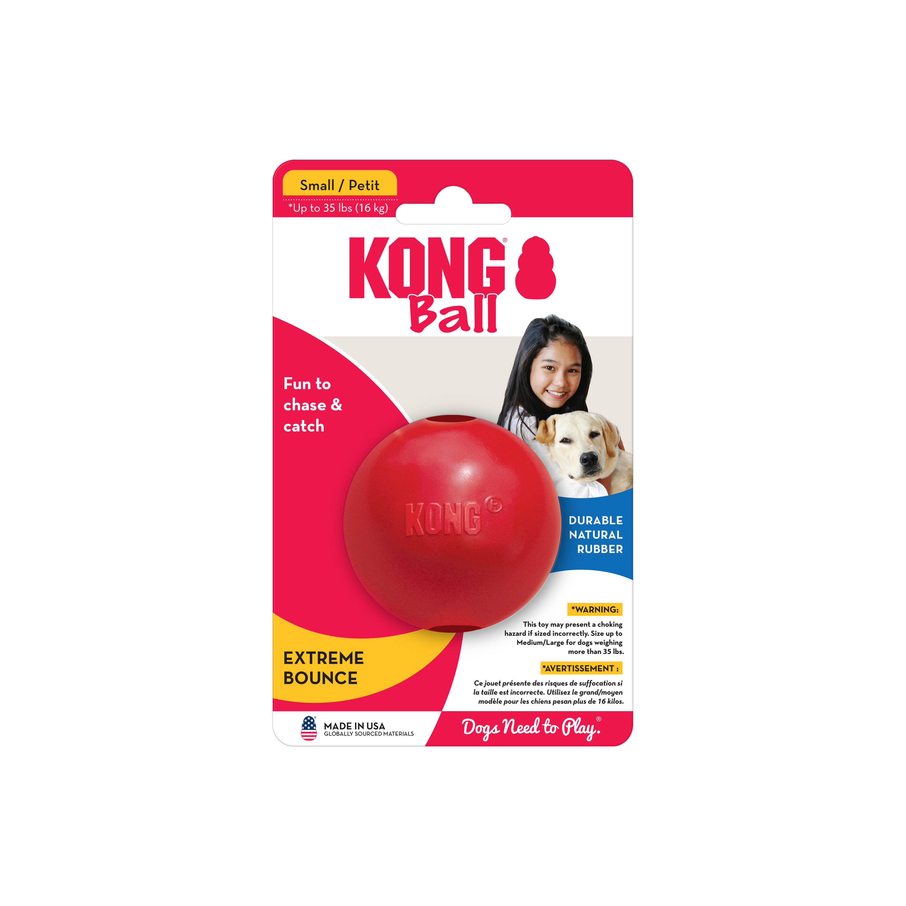 JUGUETE KONG PELOTA PEQUEÑA