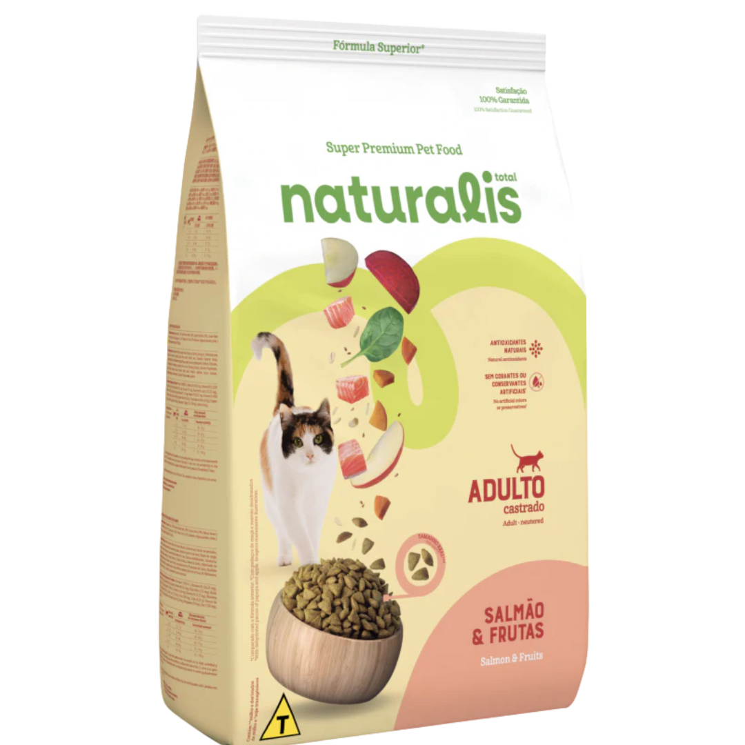 NATURALIS GATO ADULTO CASTRADO SALMON X 1.5KG