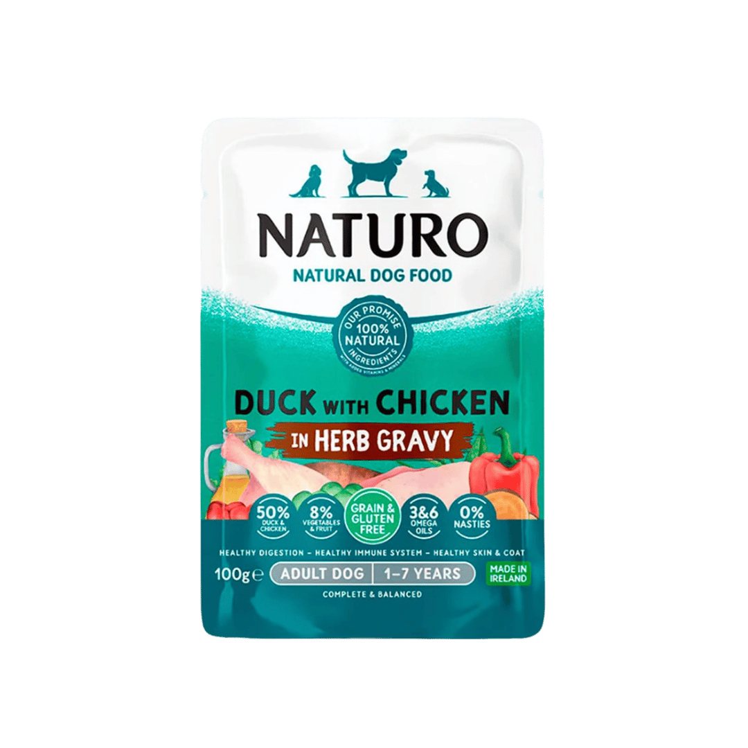 NATURO SOBRE PERRO PATO Y POLLO X 100GR
