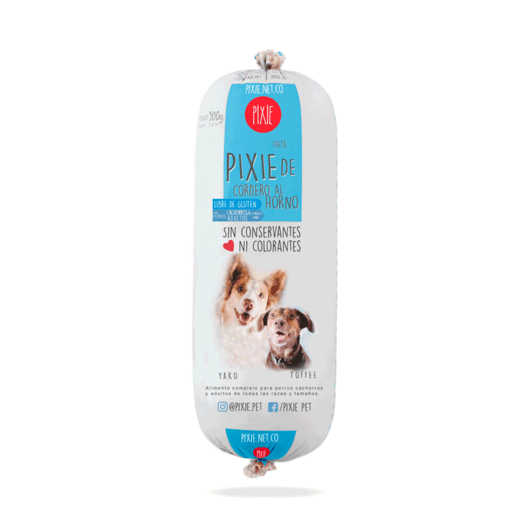 PIXIE PERRO DIETA DE CORDERO AL HORNO - 500 GR