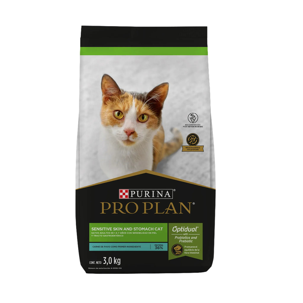 PROPLAN CAT SENSITIVE SKIN AND STOMACH X 3KG