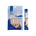 SNACK CREMOSO PARA GATOS SABOR TERNERA CALABAZA X 4 UND