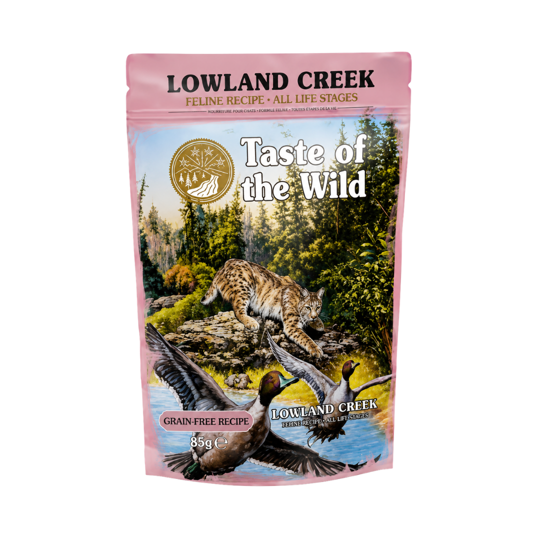 TASTE OF THE WILD SOBRE GATO LOWLAND CREEK X 85GR