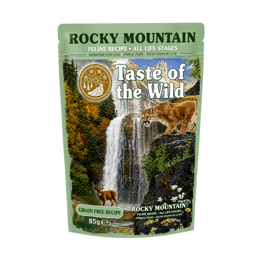 TASTE OF THE WILD SOBRE GATO ROCKY MOUNTAIN X 85GR