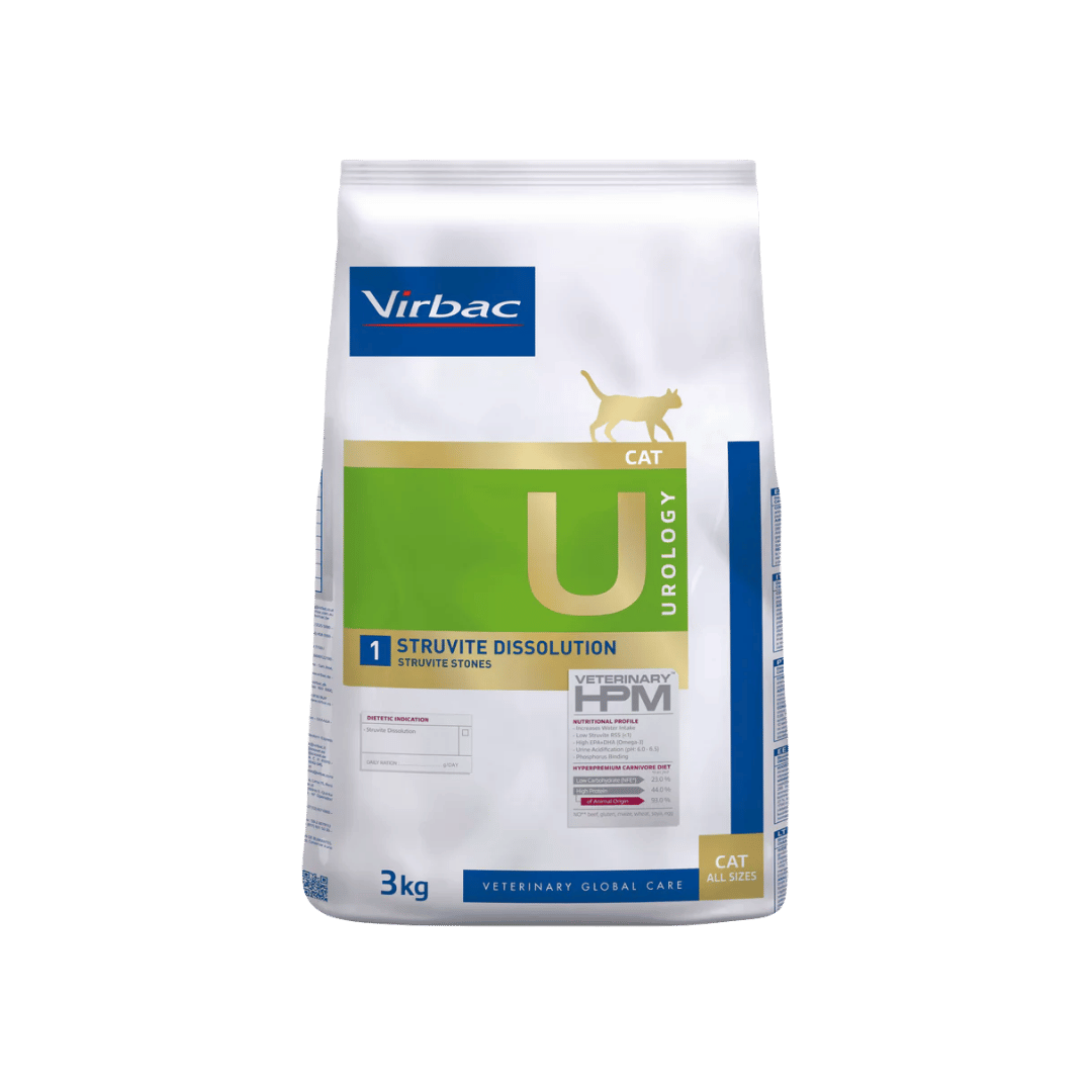 VIRBAC HPM GATO DIET UROLOGY STRUVITE DISS (1) X 1.5KG